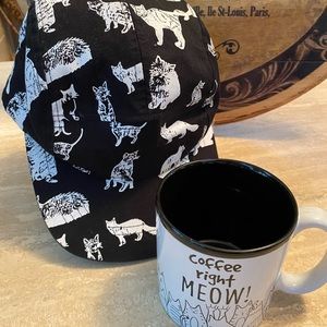 Hat and coffee mug for CAT LOVERS both $29